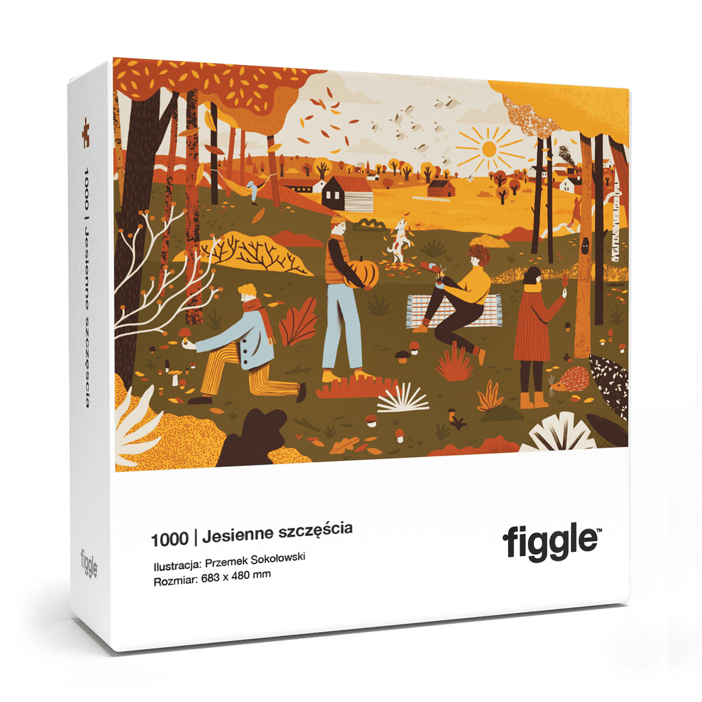 Puzzle Jesienne Szczęścia, 1000. Ilustracja: Przemek Sokołowski – FIGGLE