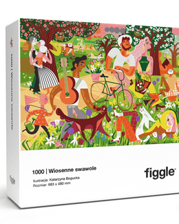 Puzzle Wiosenne Swawole, 1000. Ilustracja: Katarzyna Bogucka – FIGGLE