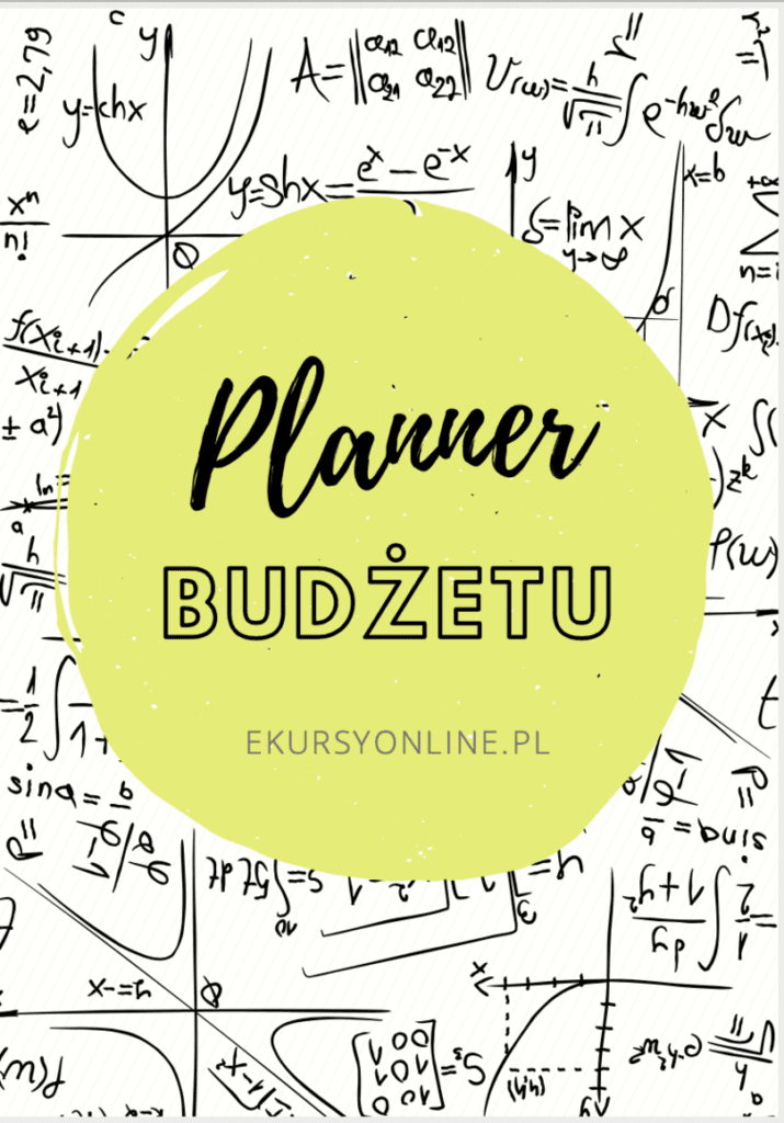 Planner budżetu – kursyzdalne, planer