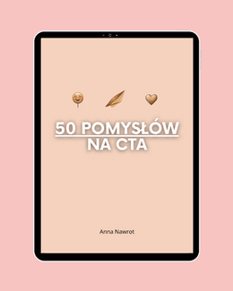 E-book - lista 50 pomysłów na CTA - Anna Nawrot; e-book