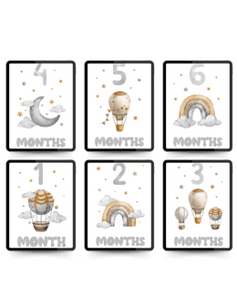 12 kart miesięcznych do druku w PDF - @gotowedodruku; karty