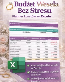 Planner Budżetu Weselnego - @gotowedodruku; planer