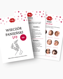  NIEGRZECZNE ZABAWY NA PANIEŃSKI - PDF DO WYDRUKOWANIA - @fajnedodruku; gra