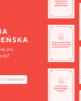 QUIZ NA WIECZÓR PANIEŃSKI TEST WIEDZY O PANNIEJ MŁODEJ - PDF - @fajnedodruku; gra