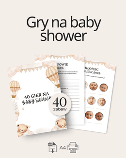 40 GRY I ZABAWY NA BABY SHOWER - PDF DO DRUKU Produkt Cyfrowy - @fajnedodruku; gra