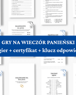 46 ZABAW NA WIECZÓR PANIEŃSKI - gry do wydrukowania - @fajnedodruku; gra