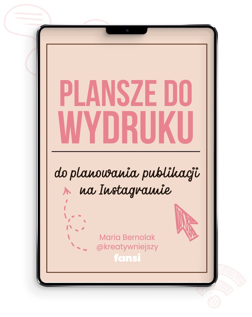 Plansze do planowania postów na Instagramie – Maria Bernolak