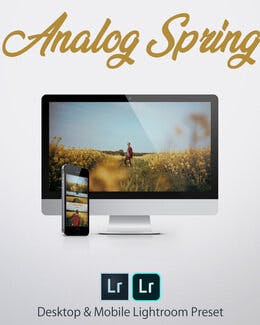 Analog Spring - Analogowe kolory retro | Lightroom Desktop & Mobile Preset – Kubelkowaty, presety